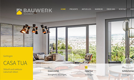 Bauwerk WohnbauWebdesign