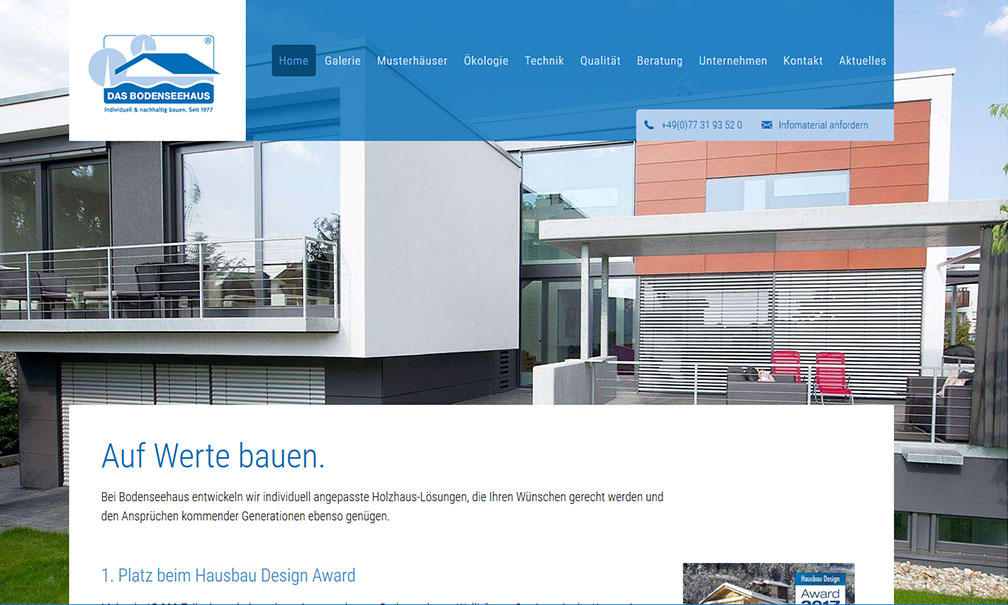 Das Bodenseehaus Website