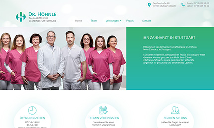 Dr. Höhnle Stuttgart Webdesign