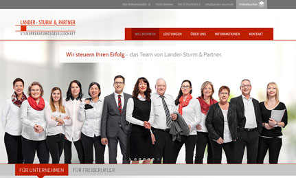 Lander-Sturm & Partner Webdesign