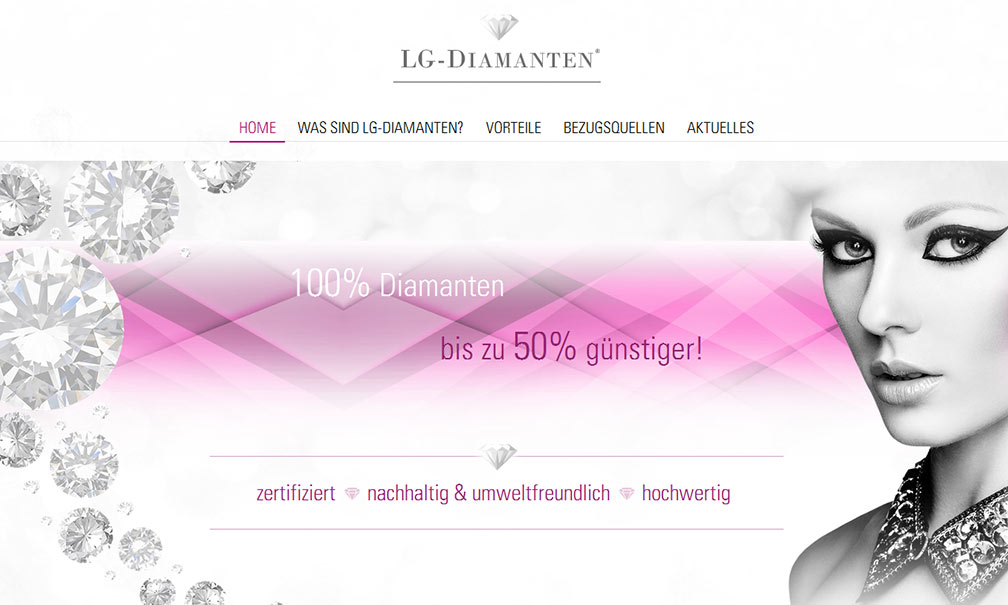 LG Diamanten Website