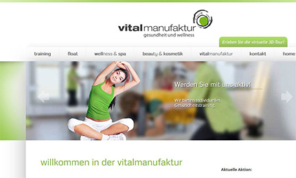 vitalmanufaktur Holzgerlingen Webdesign